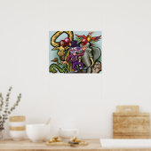Poster Clown de cirque et animaux (Cuisine)