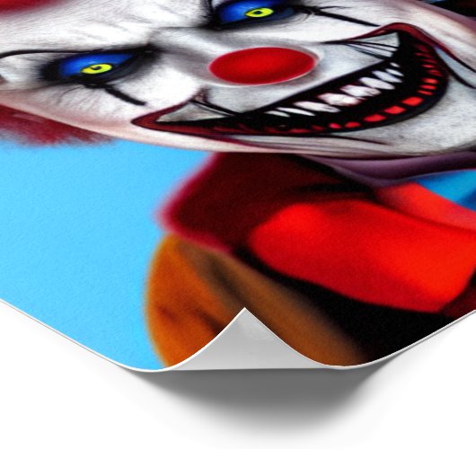 Poster Clown Déplaisant fou (Coin)