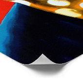 Poster Clown Déplaisant vintage (Coin)