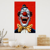 Poster Clown Déplaisant vintage (Cuisine)