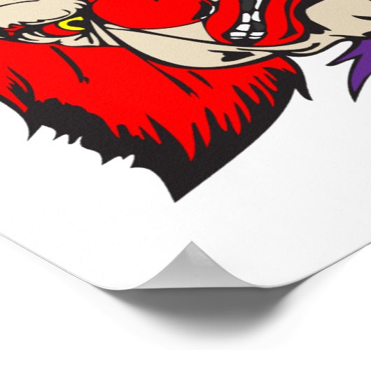 Poster clown diabolique (Coin)