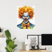 Poster Clown effrayant (Bureau à domicile)