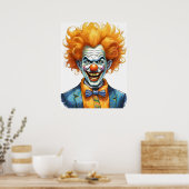 Poster Clown effrayant (Cuisine)