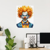 Poster Clown effrayant (Bureau à domicile)