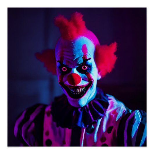 Poster clown effrayant (Devant)