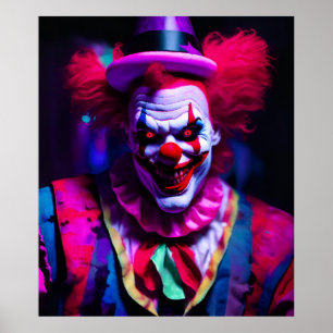 Poster clown effrayant
