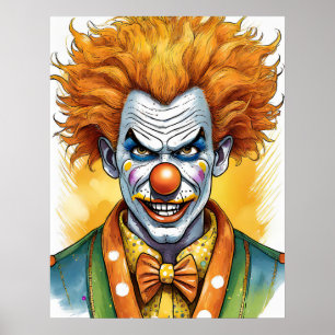 Poster Clown effrayant