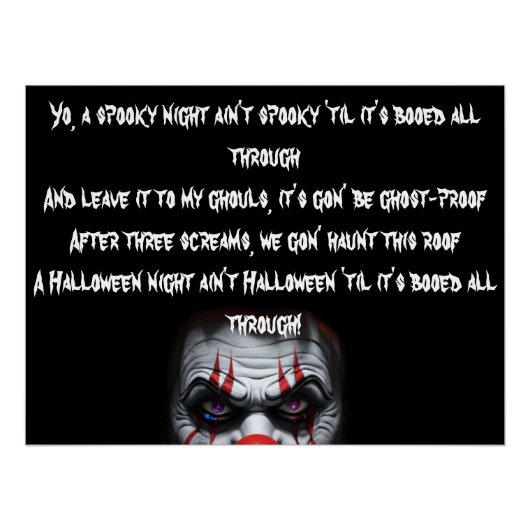 Poster Clown effrayant (Devant)