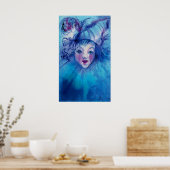 POSTER CLOWN EN BLEU (Cuisine)