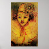 POSTER CLOWN EN JAUNE (Devant)