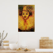POSTER CLOWN EN JAUNE (Cuisine)