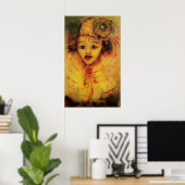 POSTER CLOWN EN JAUNE (Bureau à domicile)