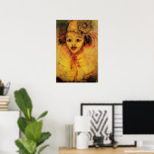 POSTER CLOWN EN JAUNE (Bureau à domicile)