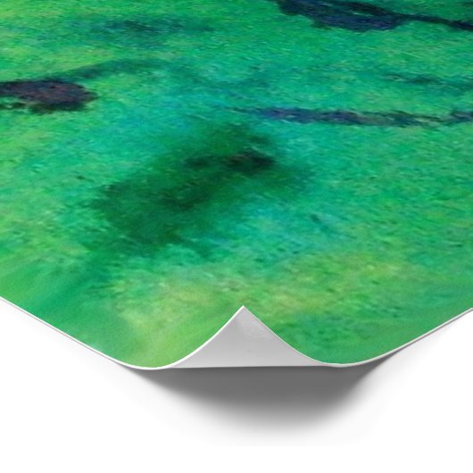 POSTER CLOWN EN VERT (Coin)
