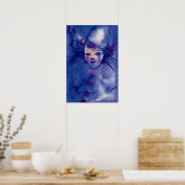 POSTER CLOWN EN VIOLET (Cuisine)