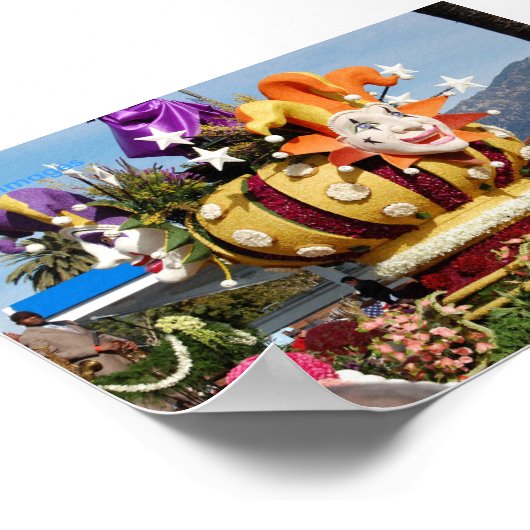 Poster Clown Float Rose Parade Pasadena, Dominant Images (Coin)