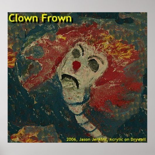 Poster Clown Frown (Devant)