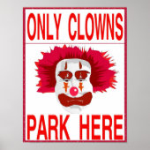 Poster Clown Parking Only (Devant)