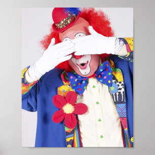 Poster Clown Peekaboo
