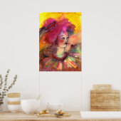 POSTER CLOWN ROSE (Cuisine)