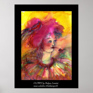 POSTER CLOWN ROSE