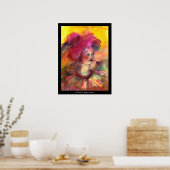 POSTER CLOWN ROSE (Cuisine)