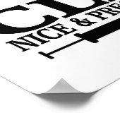 Poster CLT NICE and PRECISE ! TECHNIQUE DE LABORATOIRE CL (Coin)