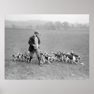 Poster Club beagle, 1914