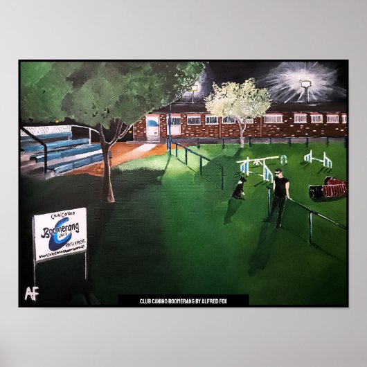 Poster Club Canino Boomerang Peinture d'Alfred Fox (Devant)