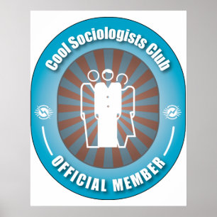 Poster Club cool de sociologues
