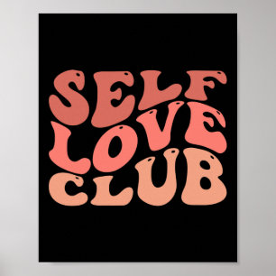Poster Club d'amour propre Citation Inspirante d'amour pr