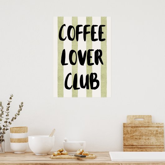Poster Club de amateurs de café (Cuisine)