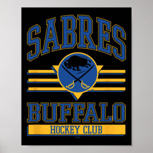 Poster Club de hockey Buffalo Sabres blanc officiellement