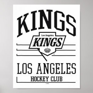 Poster Club de hockey Los Angeles Kings gris officielleme