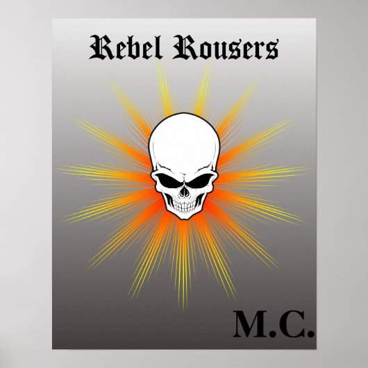 Poster Club de moto Rebel Rousers (Devant)