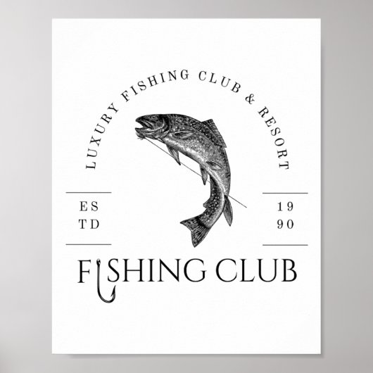 Poster Club de pêche (Devant)