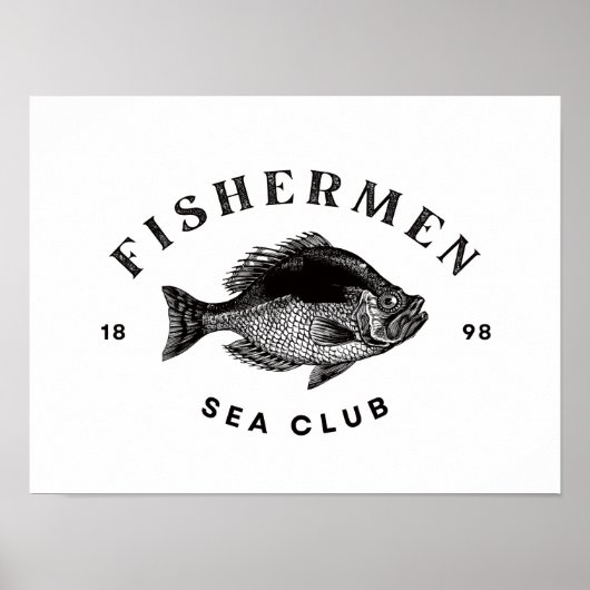 Poster Club de pêcheurs de mer (Devant)