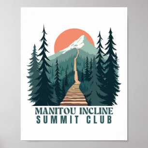 Poster Club de sommet de Manitou Incline1