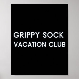 Poster Club de vacances aux chaussettes antidérapantes Sa