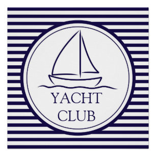 Poster Club de yacht