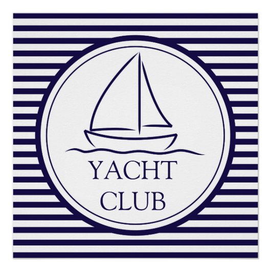 Poster Club de yacht (Devant)