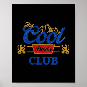Poster Club des papas cool vintage drôle papa fête des pè
