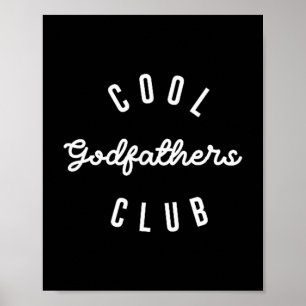 Poster Club des parrains cool pour hommes, Annonce de gro