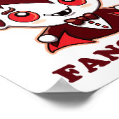 Poster Club Fang | Pun Drôle Et Vampire Mignons (Coin)