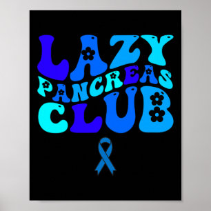 Poster Club Groovy Lazy Pancreas de sensibilisation au di