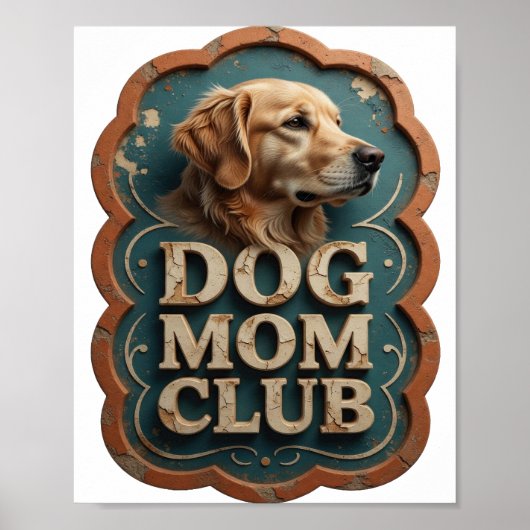 Poster Club MÈRE DE CHIEN Chic Or (Devant)
