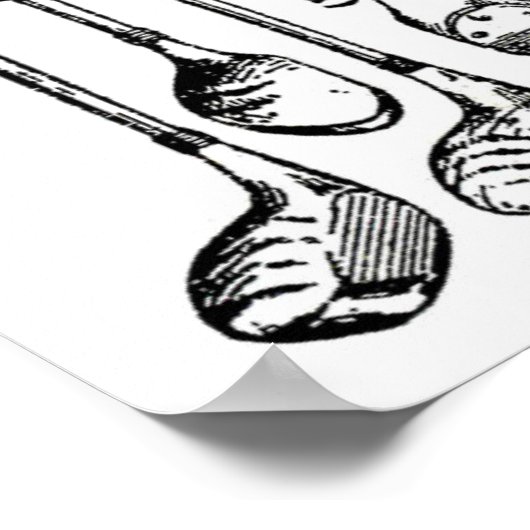 Poster Clubs de golf (Coin)
