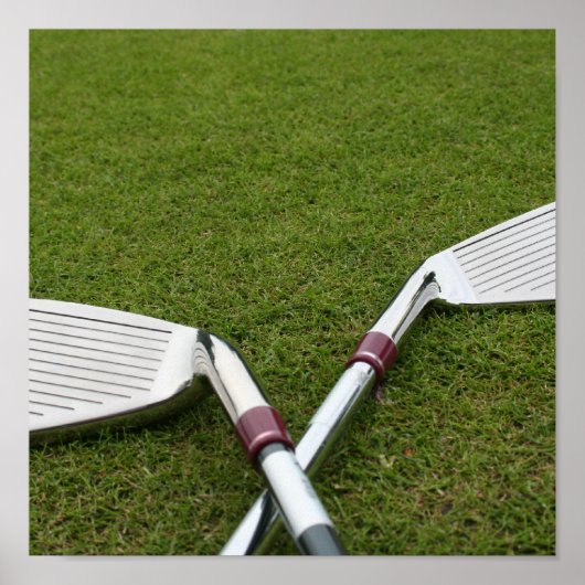 Poster Clubs de golf Imprimer (Devant)