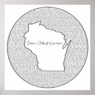 Poster Clubs de soupe du Wisconsin