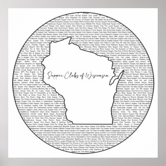Poster Clubs de soupe du Wisconsin